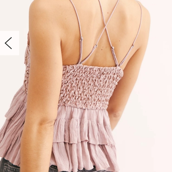 Free People NWT Adella Cami Dusty Mauve Lace Intimately - Sizes XS, M, L - Picture 3 of 5